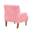 Chaises d'appoint confortables, chaise rose moderne en velours côtelé pour la maison