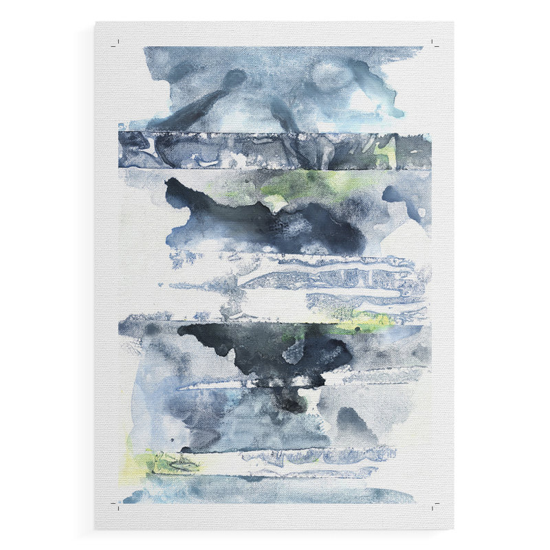 Blue Memories II - impression sur toile seulement - non encadrée, H 36 po x l 24 po