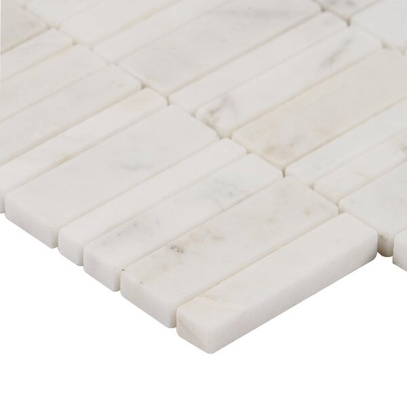 Alaska White Waterfall Polished Marble Tile