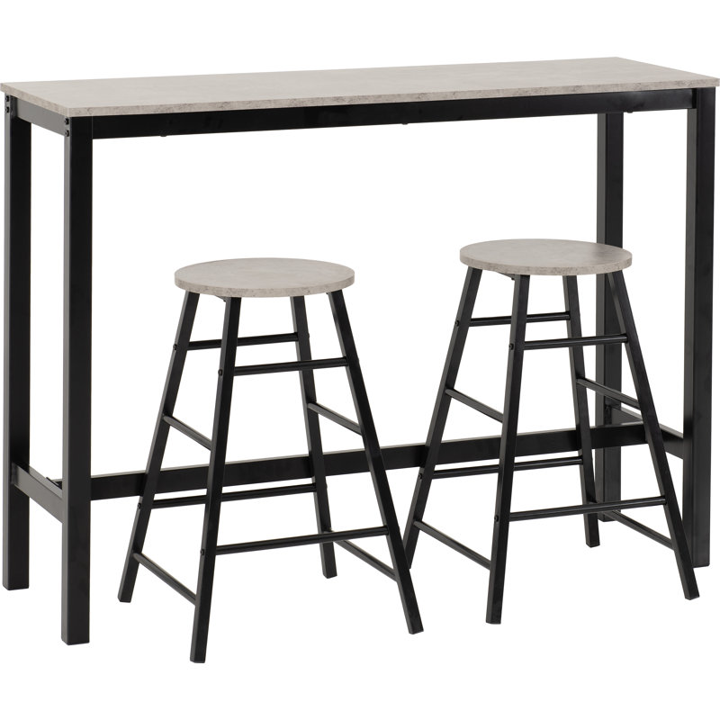 Alayna Bar Set, Concrete Effect