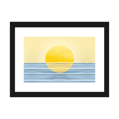 Sunset II-impression d’art graphique abstraite