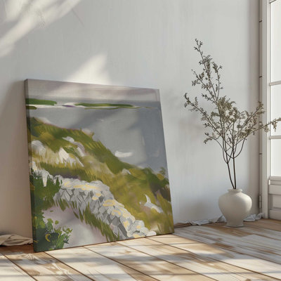 Floral Coastal Walk II Print on Canvas