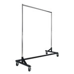 Arago 64'' Metal Rolling Industrial Pipe Clothing Rack