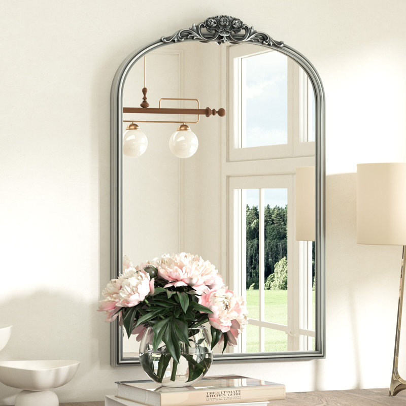 Miroir mural Arnott, 30 po x 20 po, Argent antique