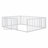 Floor Bed Frame With Fence And Door-1507780744