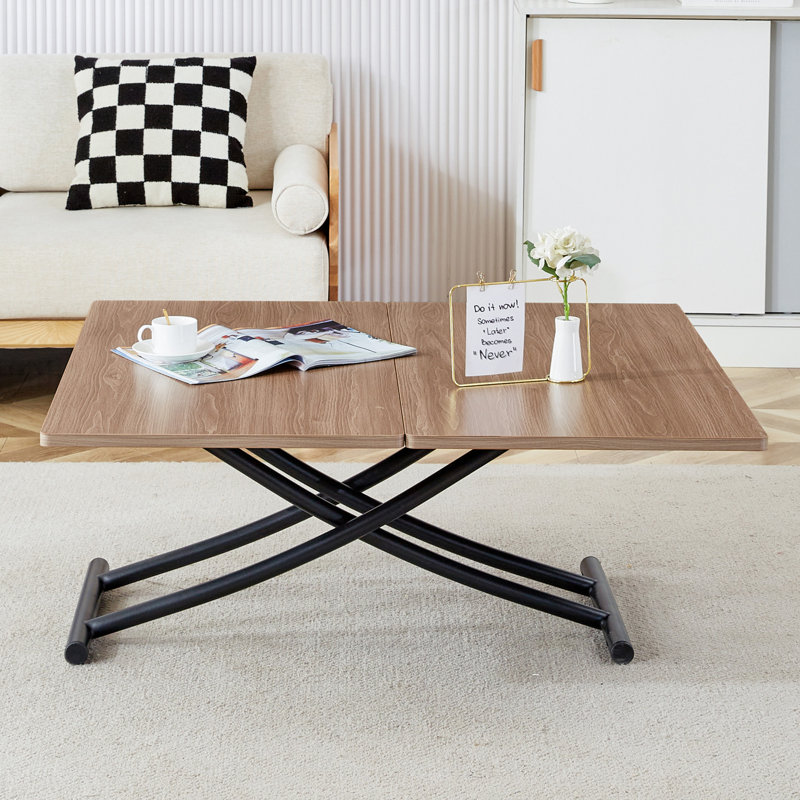 Table élévatrice multifonctionnelle moderne minimaliste (y compris la table basse, sans les chaises)