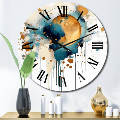 Horloge murale Teal Adn