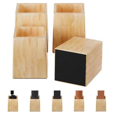Wood Furniture Risers, Heavy Duty Loading Capacity for TV Stand Bed Frame Table Couch Desk