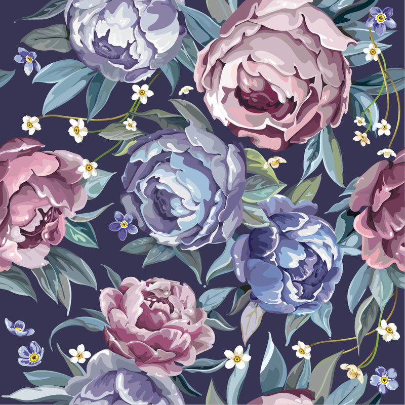 Peel & Stick Wall Mural, 8.34' W x 8.34' L