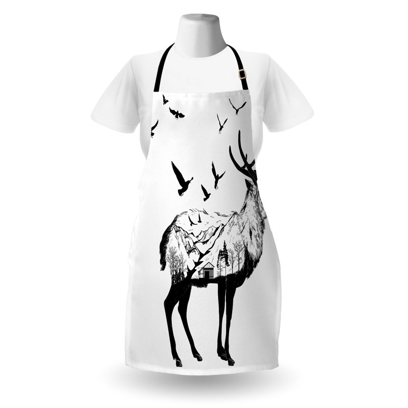 No Pattern Bib Apron