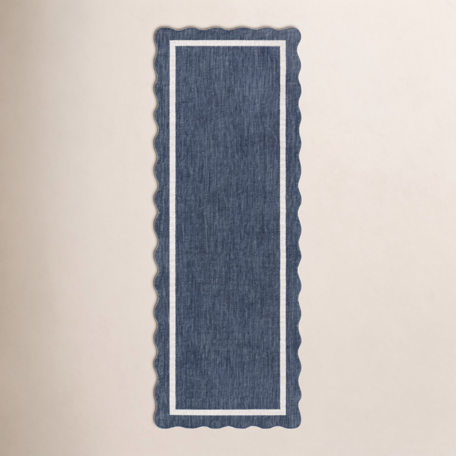 Skiles Blue Outdoor Rug, Runner 2'7.5" x 7'2.6"