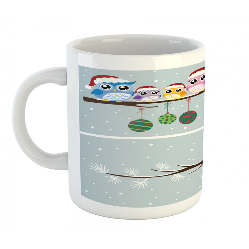 Grande tasse à café family hibou