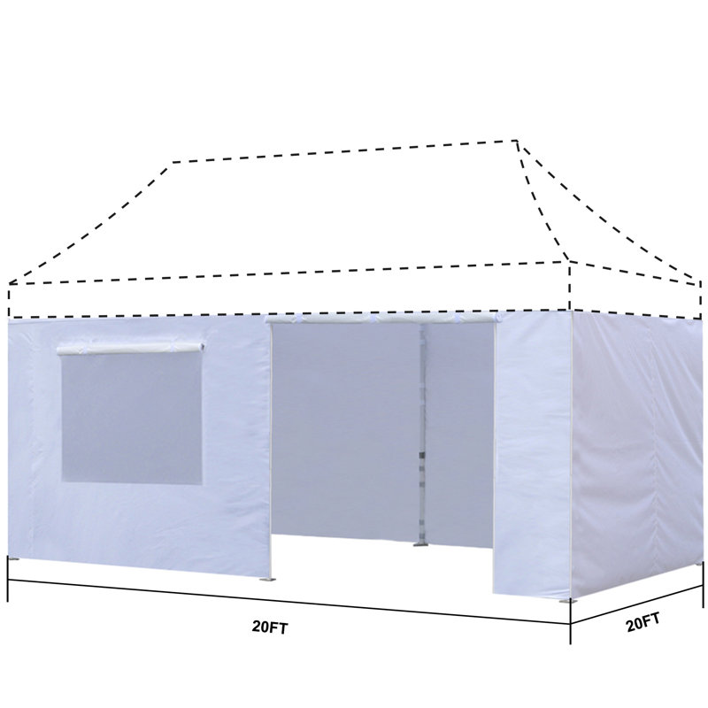 Mur latéral Moguel, Blanc, H 84 po x l 120 po x P 240 po