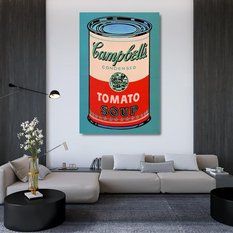 Canette de soupe Campbell's, 1965 (rose et rouge)