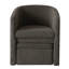 Fauteuil demi-tonneau rembourré moderne avec rangement Ottonman-2040702430