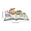 Autocollants muraux bébé dragon et livre magique