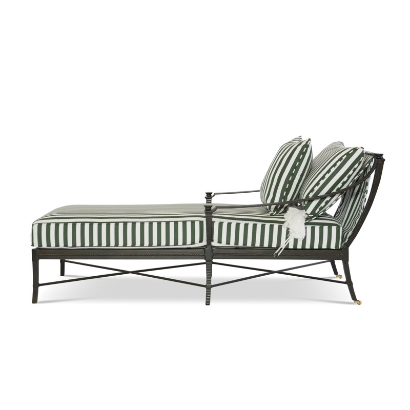 Andalusia Outdoor Single Chaise Lounge, White 71627L11