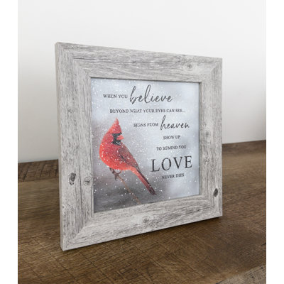 " When You Believe, Blue/Red Cardinal "
