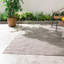 Tapis intérieur / extérieur gris uni tissé à la main-1724076110