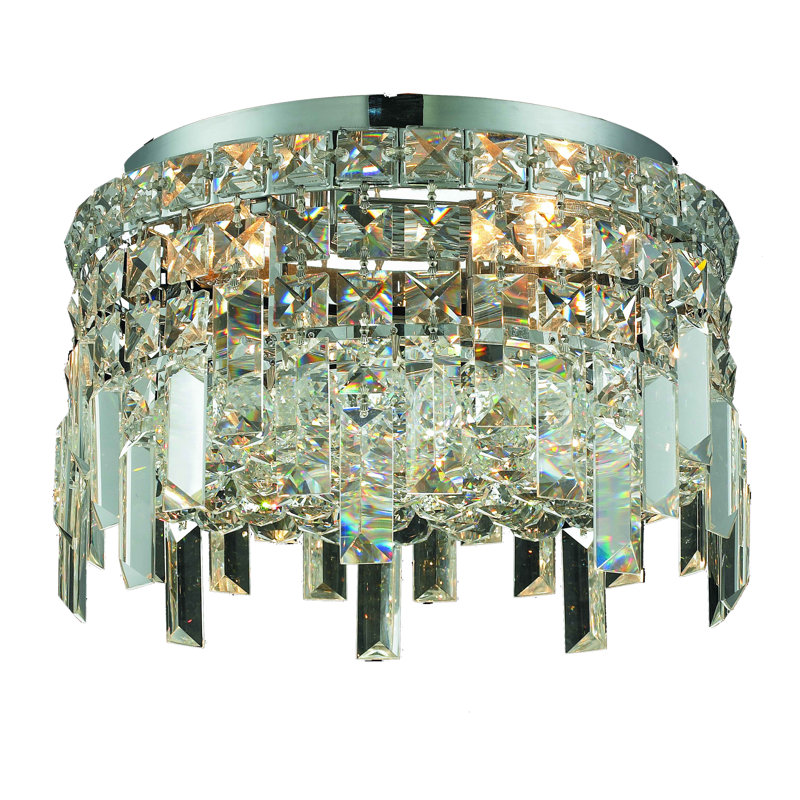 Plafonnier encastré 4 lumières 12 po Baldrik, H 7 po x l 12 po x P 12 po