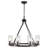 8 - Light 25.95" Dimmable Farmhouse Candle Style Wagon Wheel Chandelier With Glass Shape For Dining Room-787419255