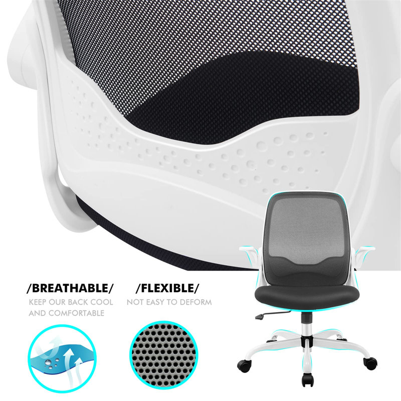 URBNLIVING Office Chair, White/Black