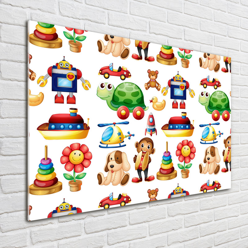 Toys - No Frame Print on Glass