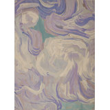 Abstract Area Rug in Gray/Violet