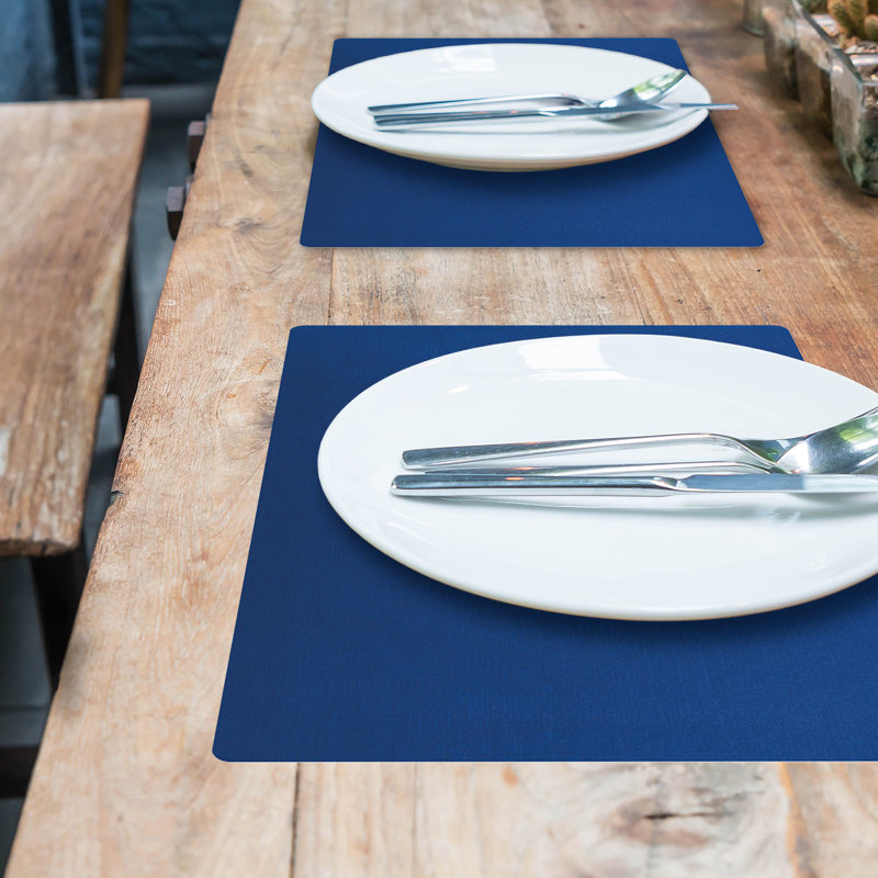 Napperon Altrice Rect. Bleu, Bleu