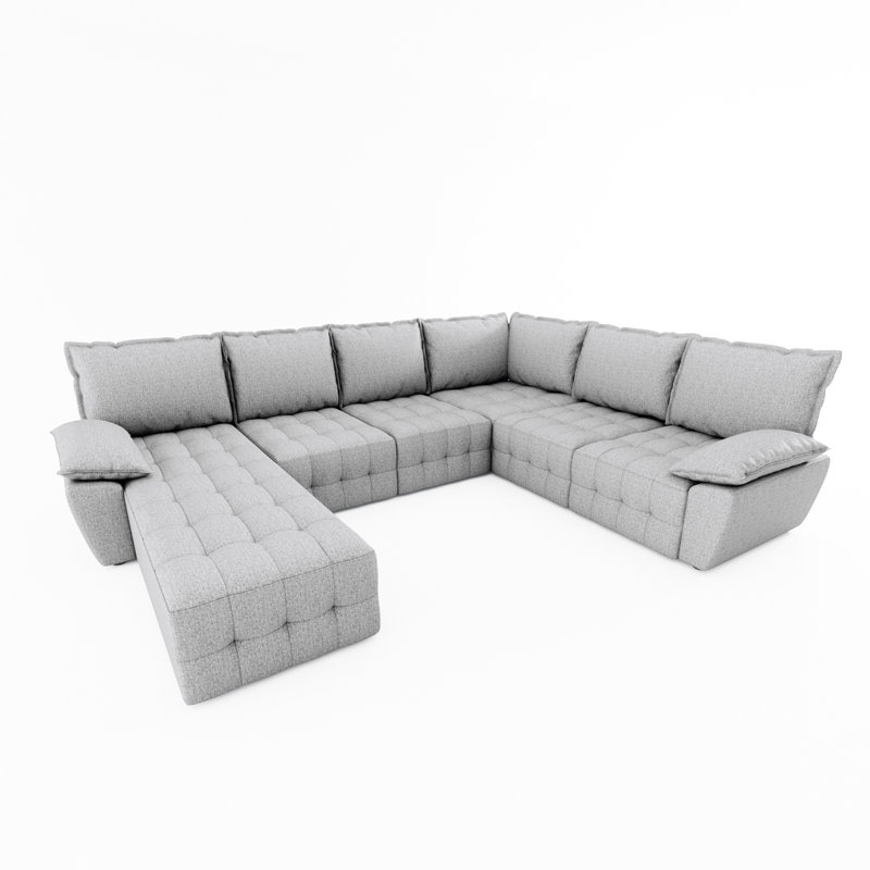 Jetzael Upholstered U-Shaped Sectional Right Hand Facing