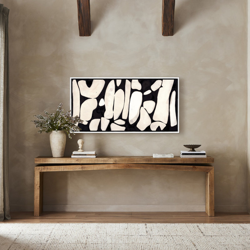 Possibility Painting by Jess Engle, White Maple Framed, 24.5" H x 48" W