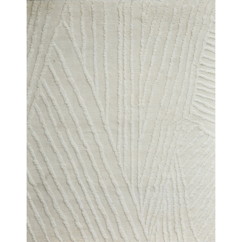 Wool Abstract Indoor Rug, Rectangle 6' x 9'