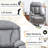 Electric Power Lift Recliner Chair For Elderly, Fabric Recliner With Remote Control And Side Pocket, Ideal For Home Theater And Living Room-1637926143