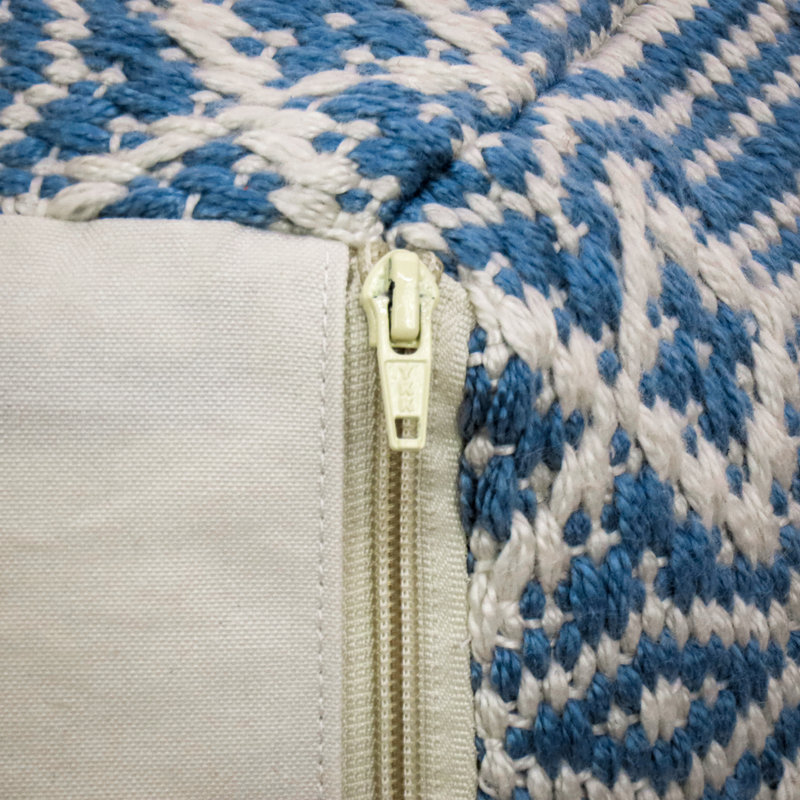 Repose-pieds d'extérieur avec coussin Weinrez, Bleu