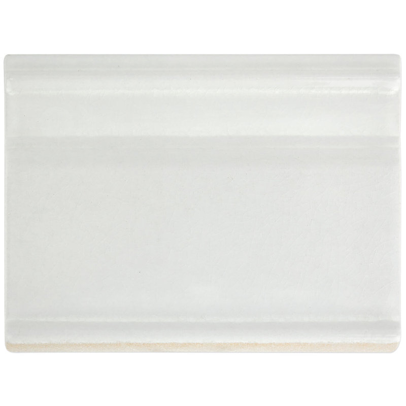 Divine 8" x 6" Ceramic Specialty Trim, Glacier White