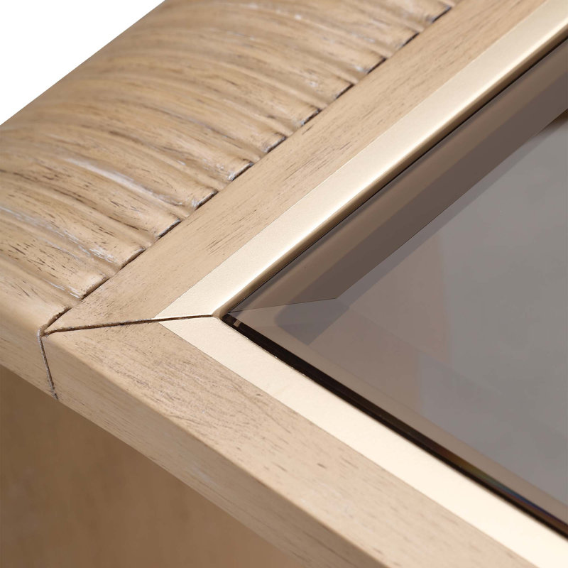West Kensington Console Table, Medium Yellow Wood