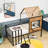 Mcenroe Twin Size Metal House Loft Bed-1219424526