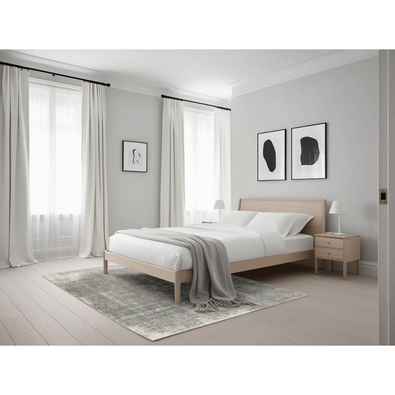 Tapis gris / noir, Rectangle 5 pi x 7 pi