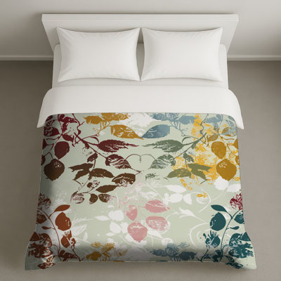 Leaves Bedding Floral Duvet Cover Bohemian Boho
