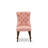 5-Pc Room Set Contain a Wooden Dining Table and 4 Beige Red Polyester Fabric Parson Dining Chairs with Button-Tufted Back, Antique Walnut-2070023929-2070222463