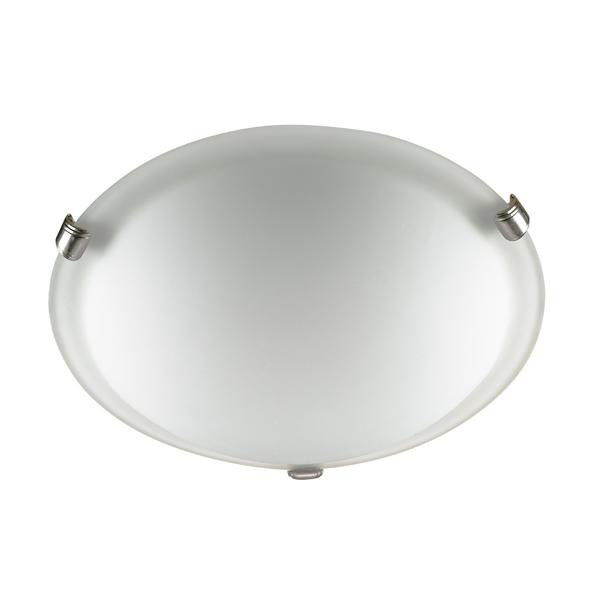 Malibu Flush Mount by Russell Lighting: Sleek Brushed Chrome Design for Modern Spaces
