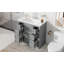 Meuble-lavabo moderne 36 po avec lavabo en céramique élégant Amory et rangement en bois véritable et panneau de fibres à densité moyenne Amory-123817810