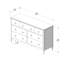 Commode 7 tiroirs Charlotte, pacane-1755963256