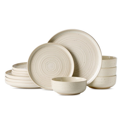 12-Piece Stoneware Dinnerware Set