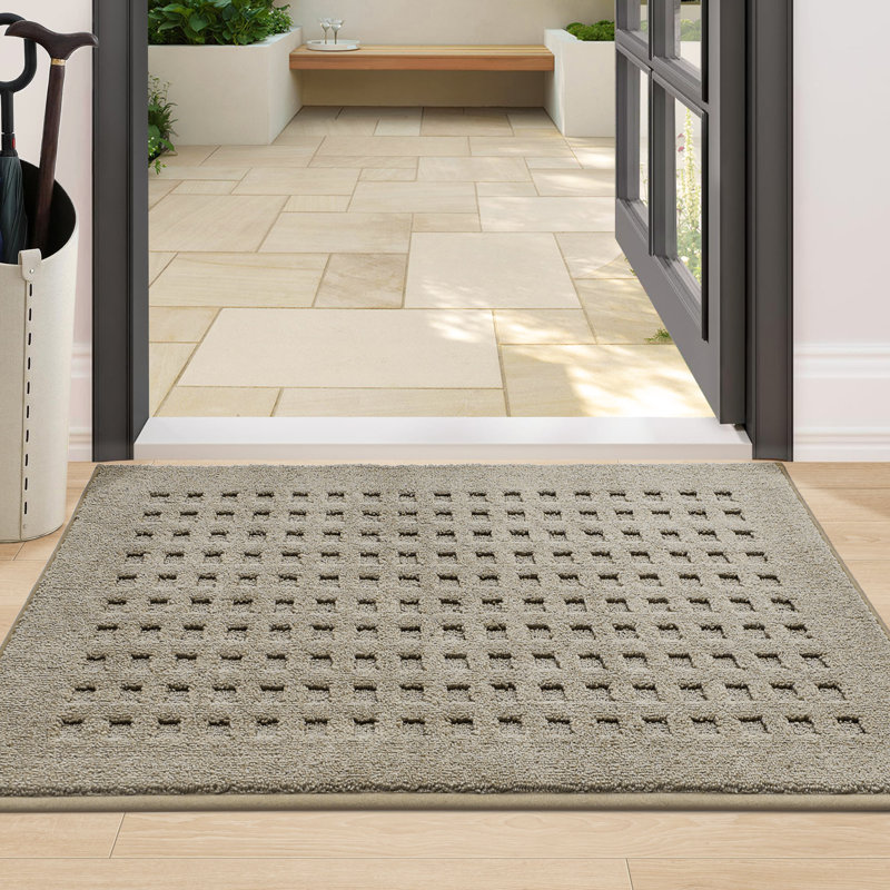 Paillasson Waffle, L 24 po x L 36 po, Beige