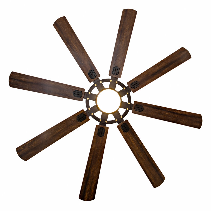 Grand ventilateur de plafond avec lumière: ventilateur de plafond moderne à 8 pales de 72 pouces avec télécommande - grand ventilateur noir à intensité variable pour l'intérieur, réversible, moteur à courant continu silencieux à 6 vitesses