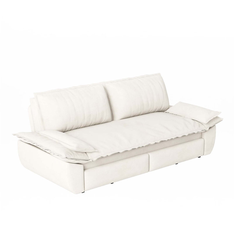 Canapé-lit convertible grand 73,2 po, canapé-lit convertible 3-en-1, Beige