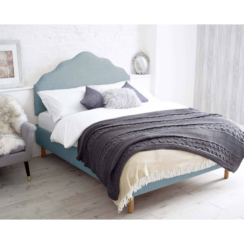 Aimantas Upholstered Headboard, Kingsize (5'), Sky Blue
