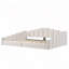 Lit plateforme tapissier avec garniture cloutée-217167893