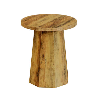 Wooden Coffee Table,Small End Table,Side Table,Round Reading Table